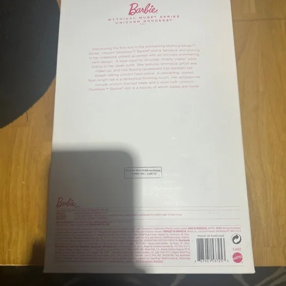 NIB, Unicorn Goddess Barbie, Mythical Muse series, limited edition 2017 - Picture 8 of 10